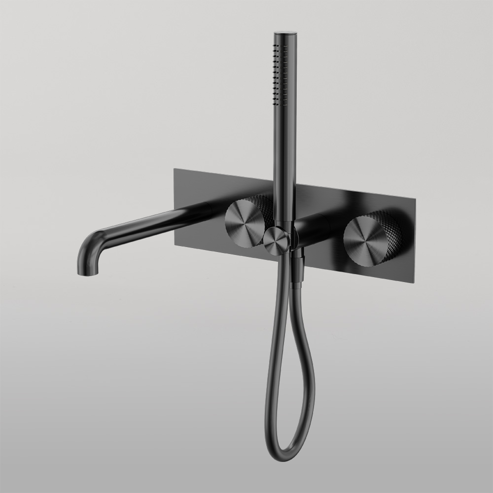 Opal Progressive Shower System With Spout 230mm Graphite