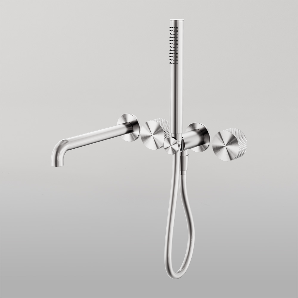 Opal Progressive Shower System Separate Plate With Spout 230mm Brushed Nickel