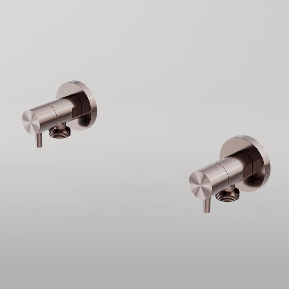 Washing Machine Tap Set Brushed Bronze