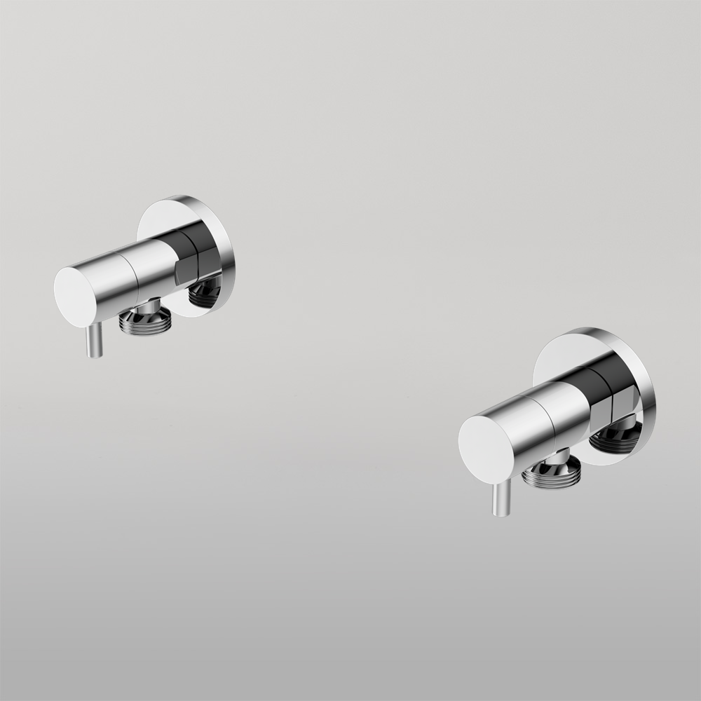 Washing Machine Tap Set Chrome