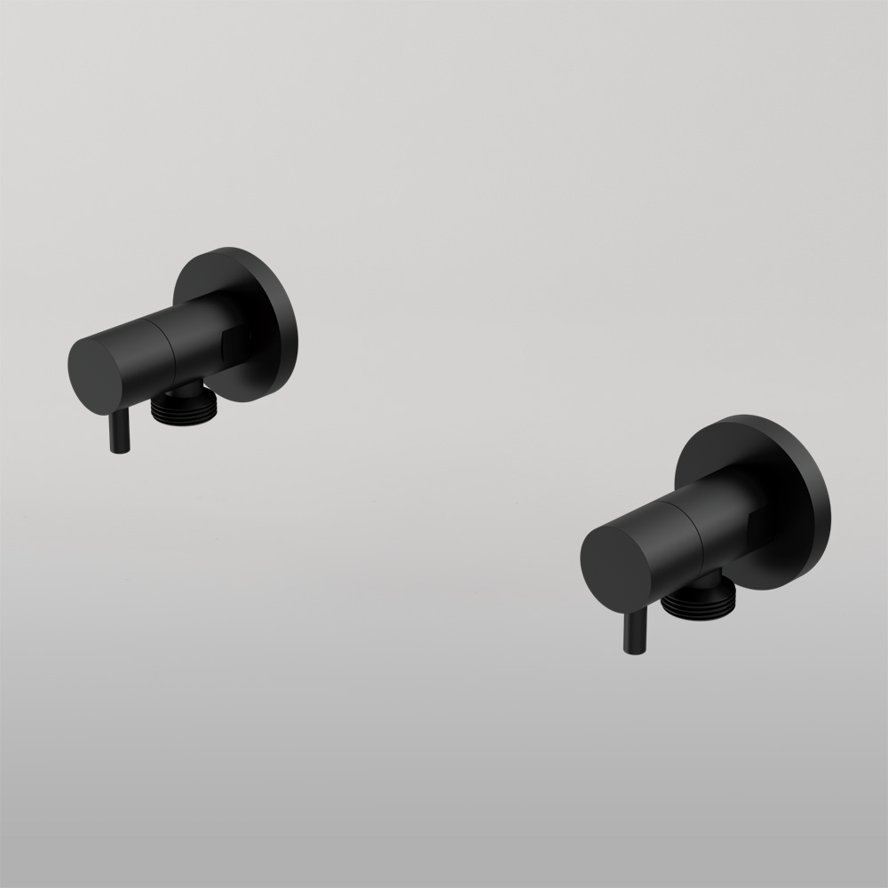 Washing Machine Tap Set Matte Black