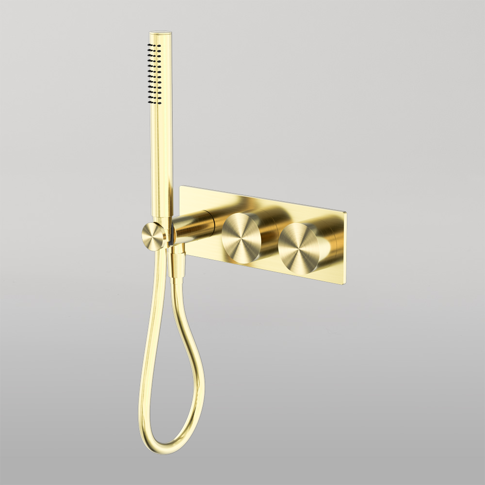 Kara Progressive Shower System Brushed Gold