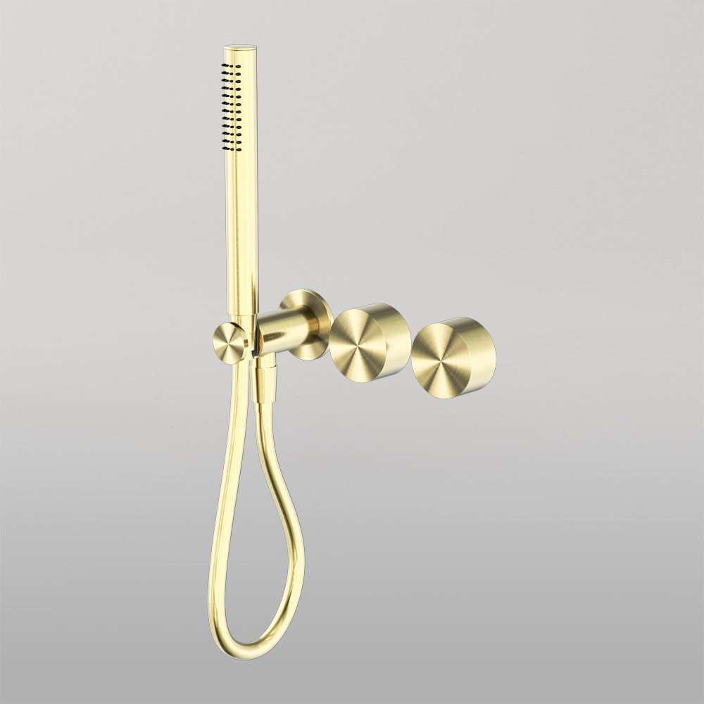 Kara Progressive Shower System Separate Plate Brushed Gold