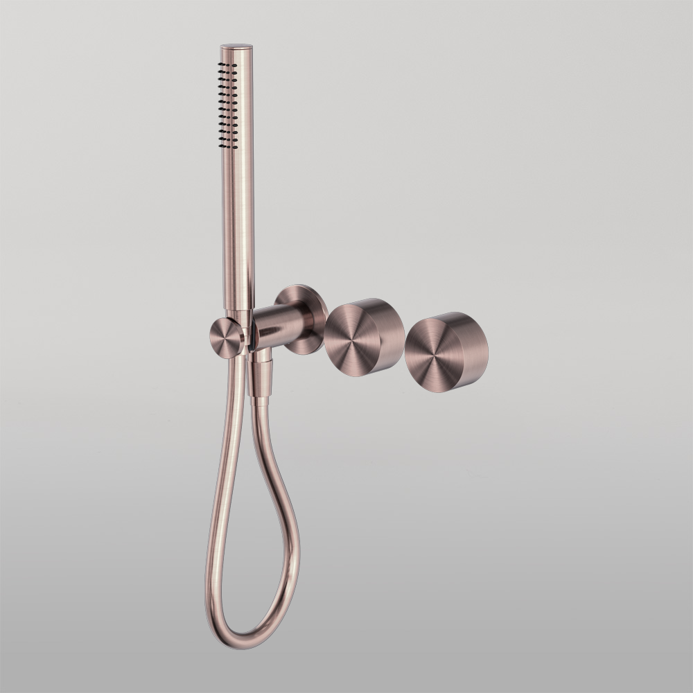 Kara Progressive Shower System Separate Plate Brushed Bronze