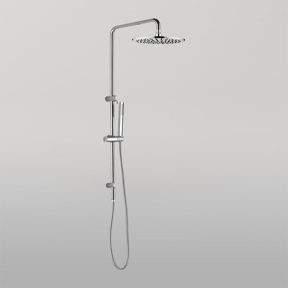 Dolce Round Twin Shower With Slim Hand Shower Chrome