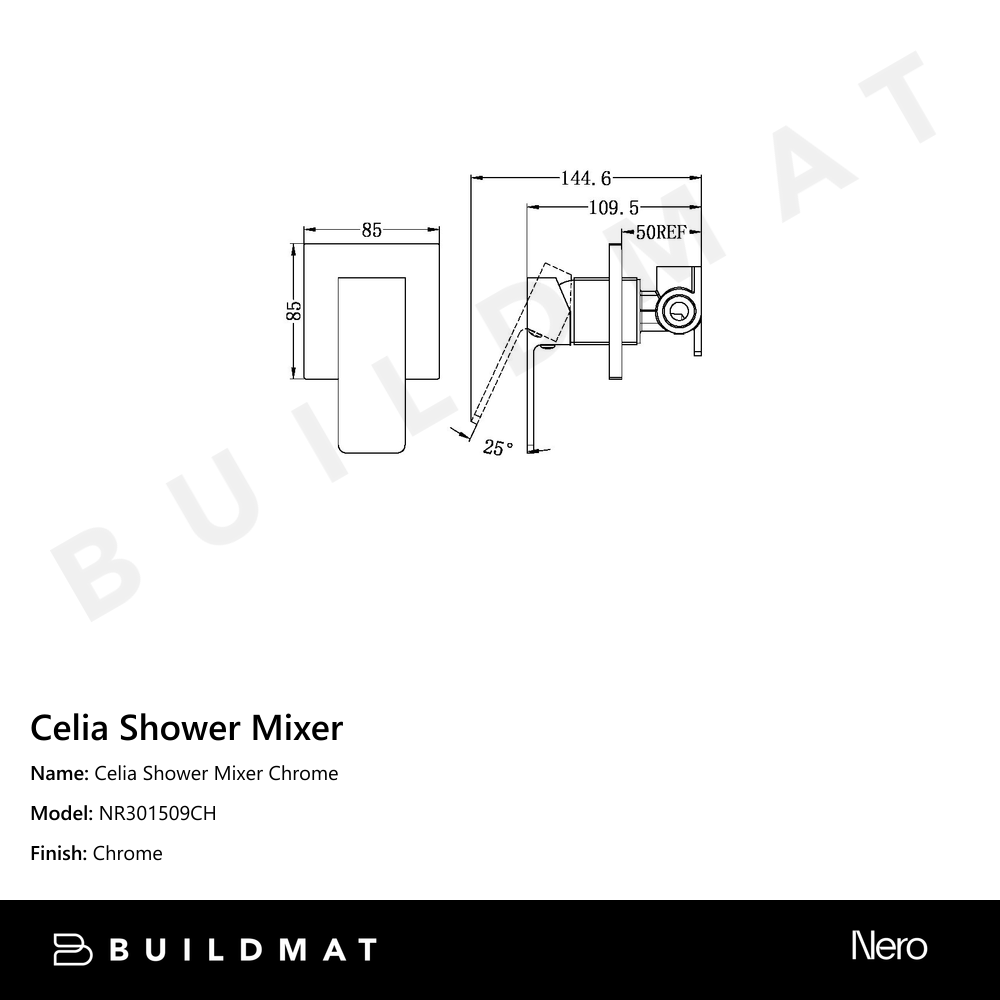 Celia Shower Mixer Chrome