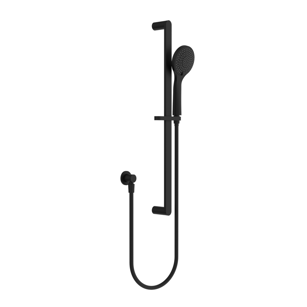 Ecco Shower Rail With Air Shower Matte Black