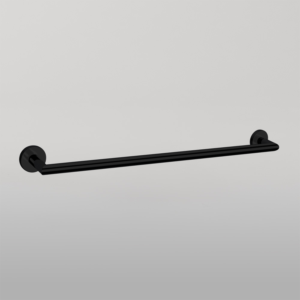 Dolce Single Towel Rail 700mm Matte Black