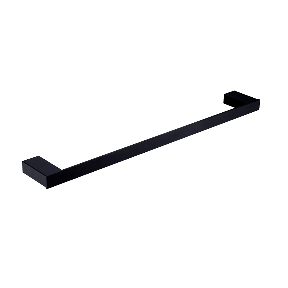 Celia Single Towel Rail 800mm Matte Black