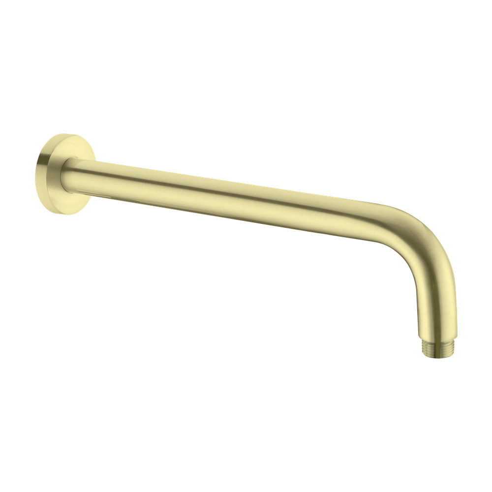 Round Shower Arm 500mm Length Brushed Gold