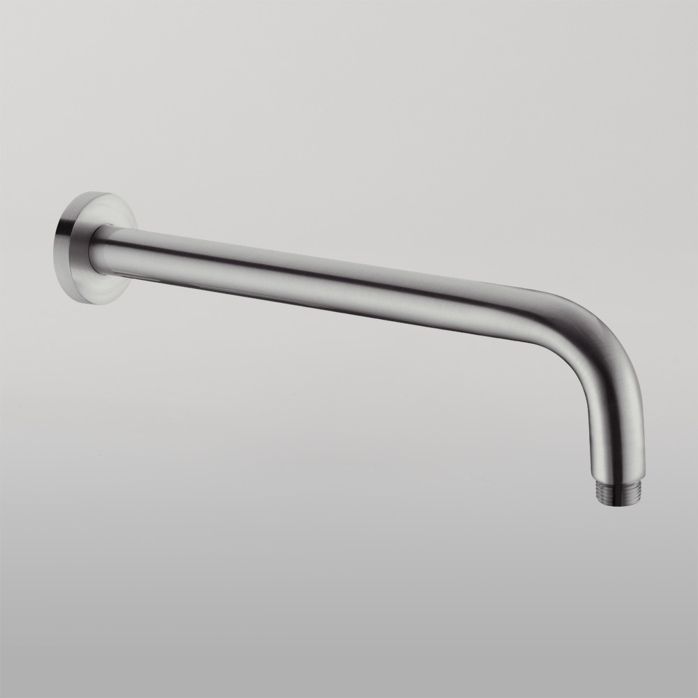 Round Shower Arm 500mm Length Gun Metal