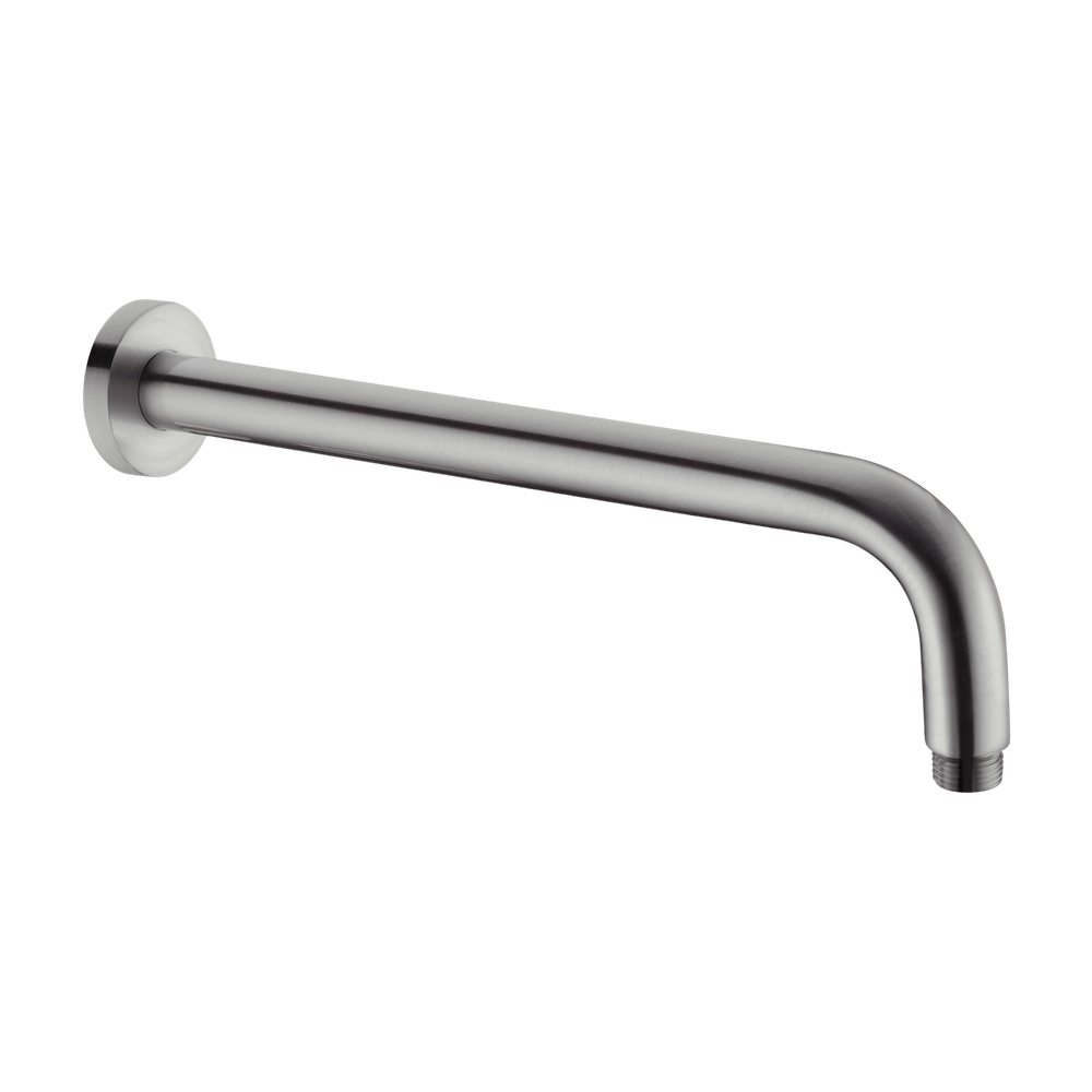 Round Shower Arm 500mm Length Gun Metal