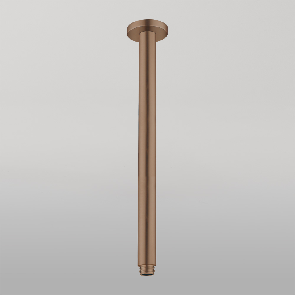 Round Ceiling Arm 150mm Length Brushed Bronze