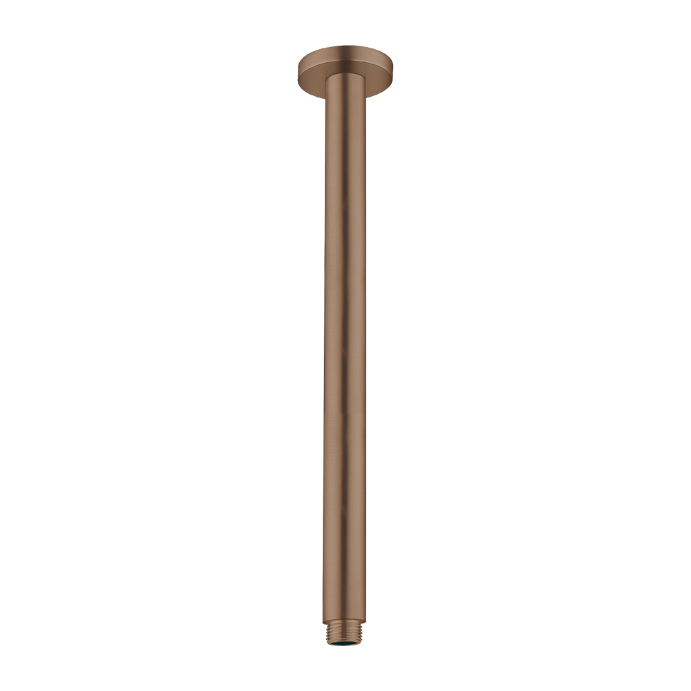 Round Ceiling Arm 150mm Length Brushed Bronze