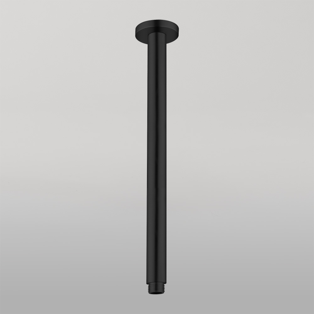 Round Ceiling Arm 450mm Length Matte Black