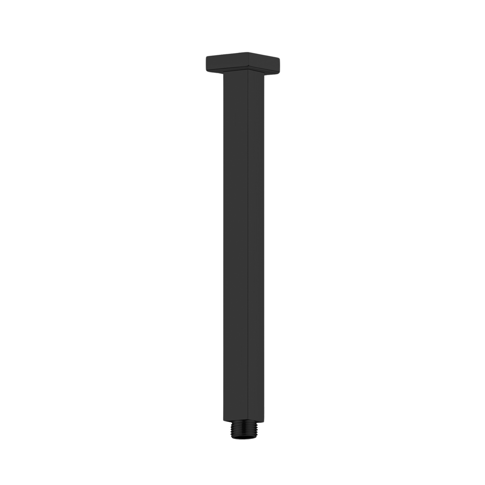 Square Ceiling Arm 450mm Length Matte Black