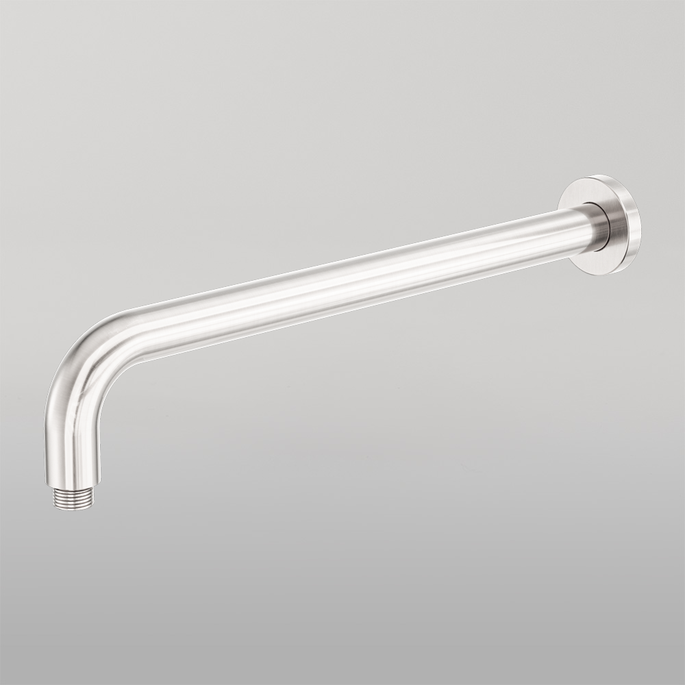 Zen Round Shower Arm 400mm Length Brushed Nickel