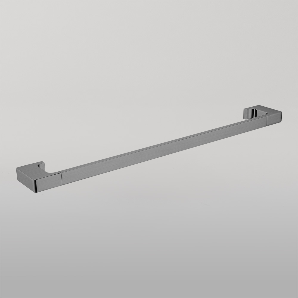 Pearl Single Towel Rail 600mm Gun Metal