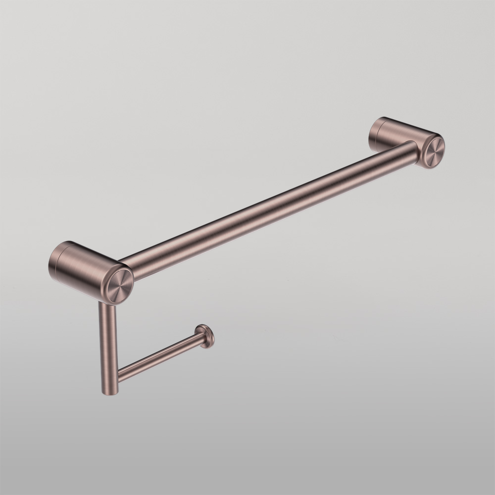 Mecca Care 25mm Toilet Roll Rail 300mm Brushed Bronze