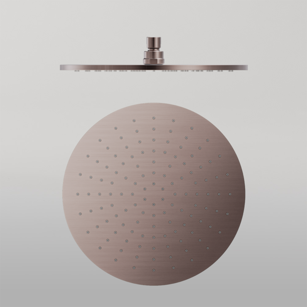 300mm Round Shower Head Brushed Bronze