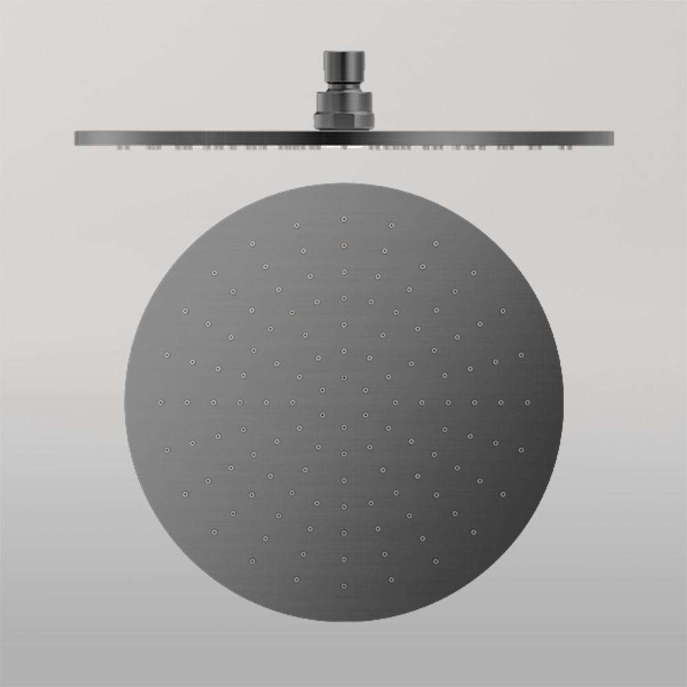 300mm Round Shower Head Gun Metal