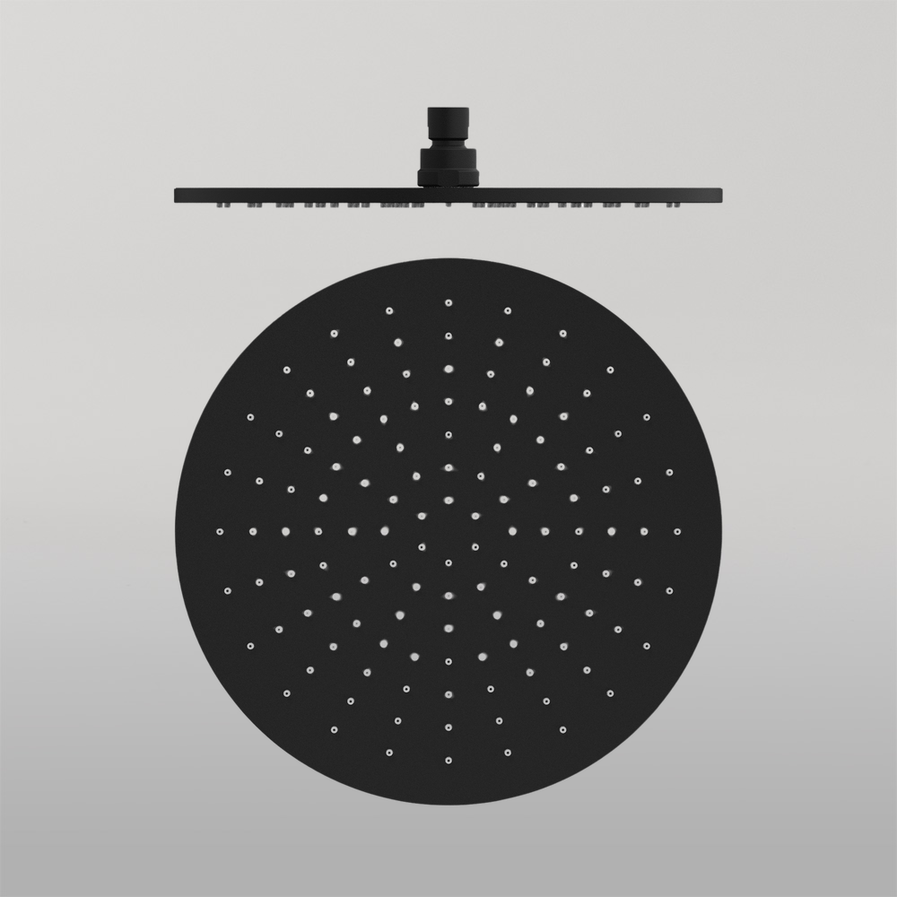 300mm Round Shower Head Matte Black