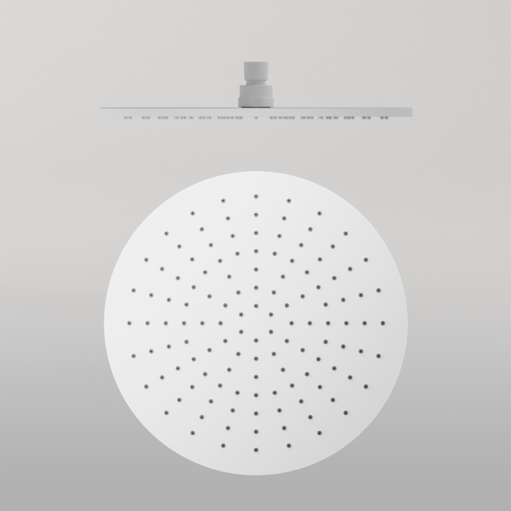 300mm Round Shower Head Matte White