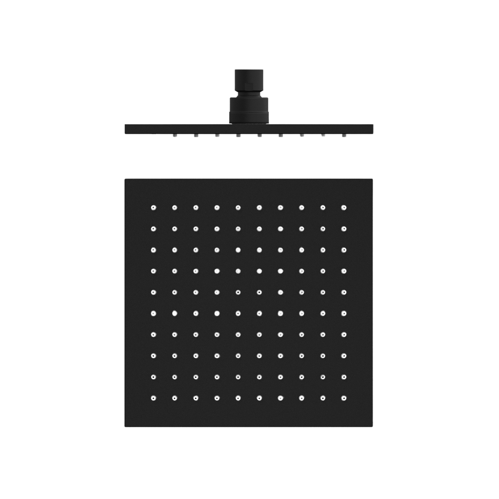 200mm Square Shower Head Matte Black