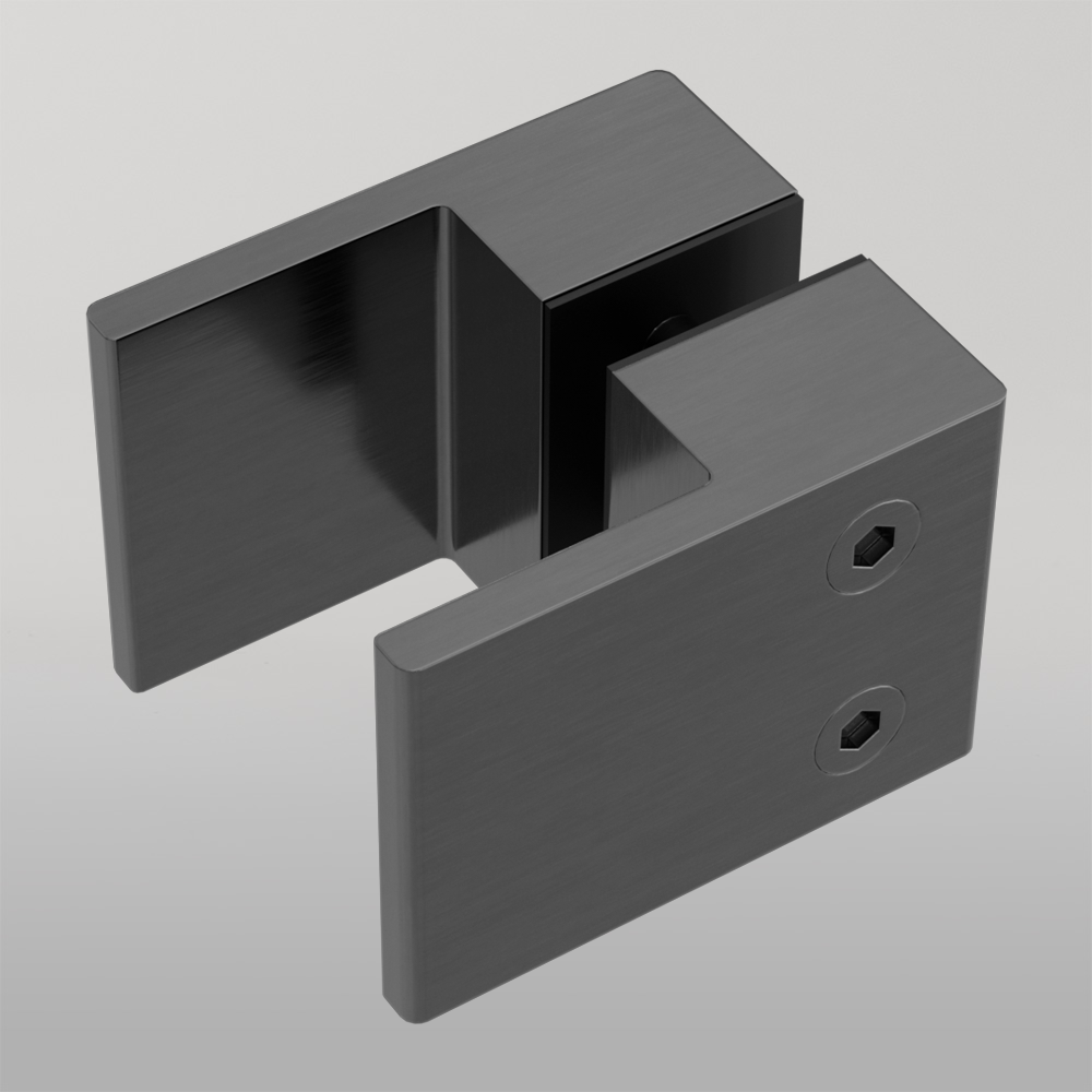 Square Shower Knob Handle Gun Metal