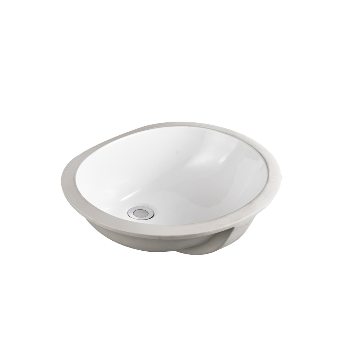 Oslo Undermount Oval Basin White