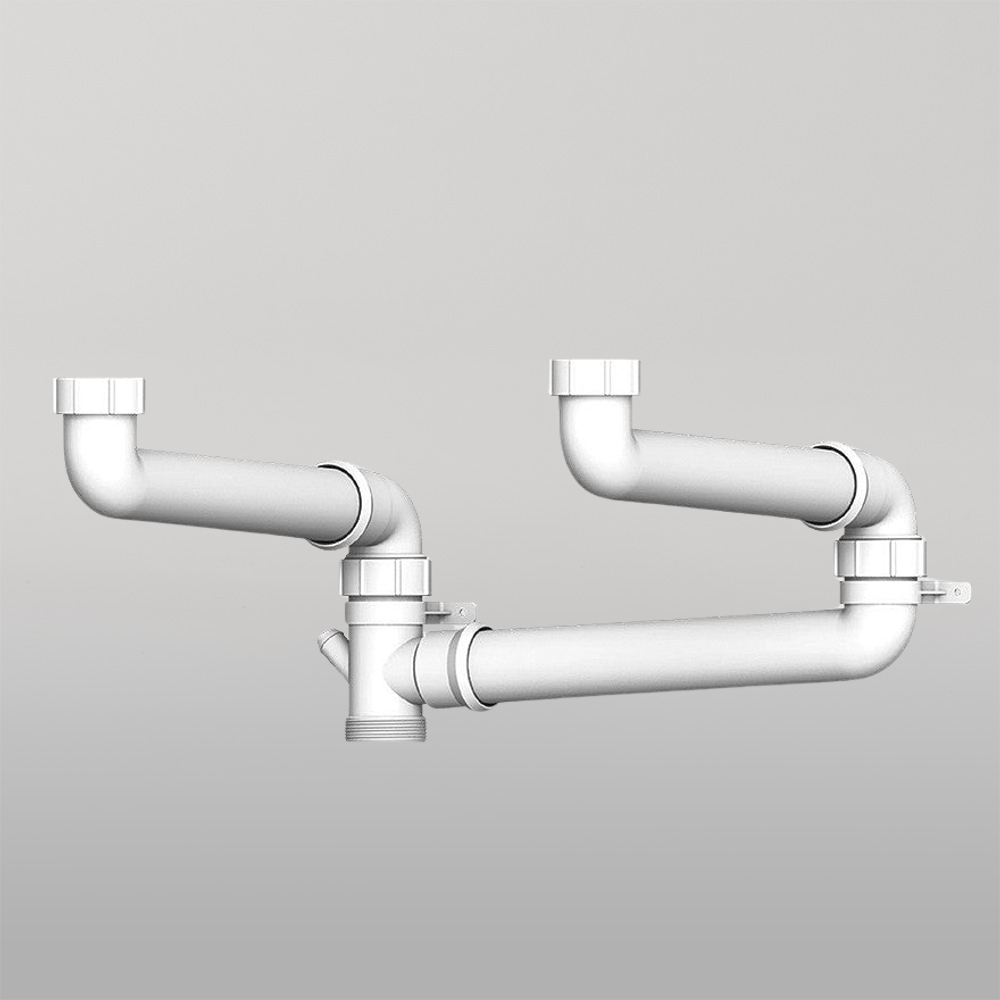 Opti-Space Connector Kit For Double Bowl Sink White