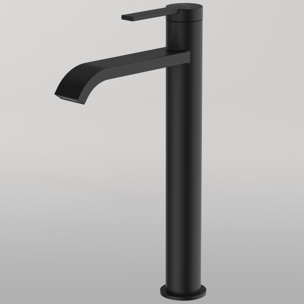 Barcelona Tower Basin Mixer Matte Black