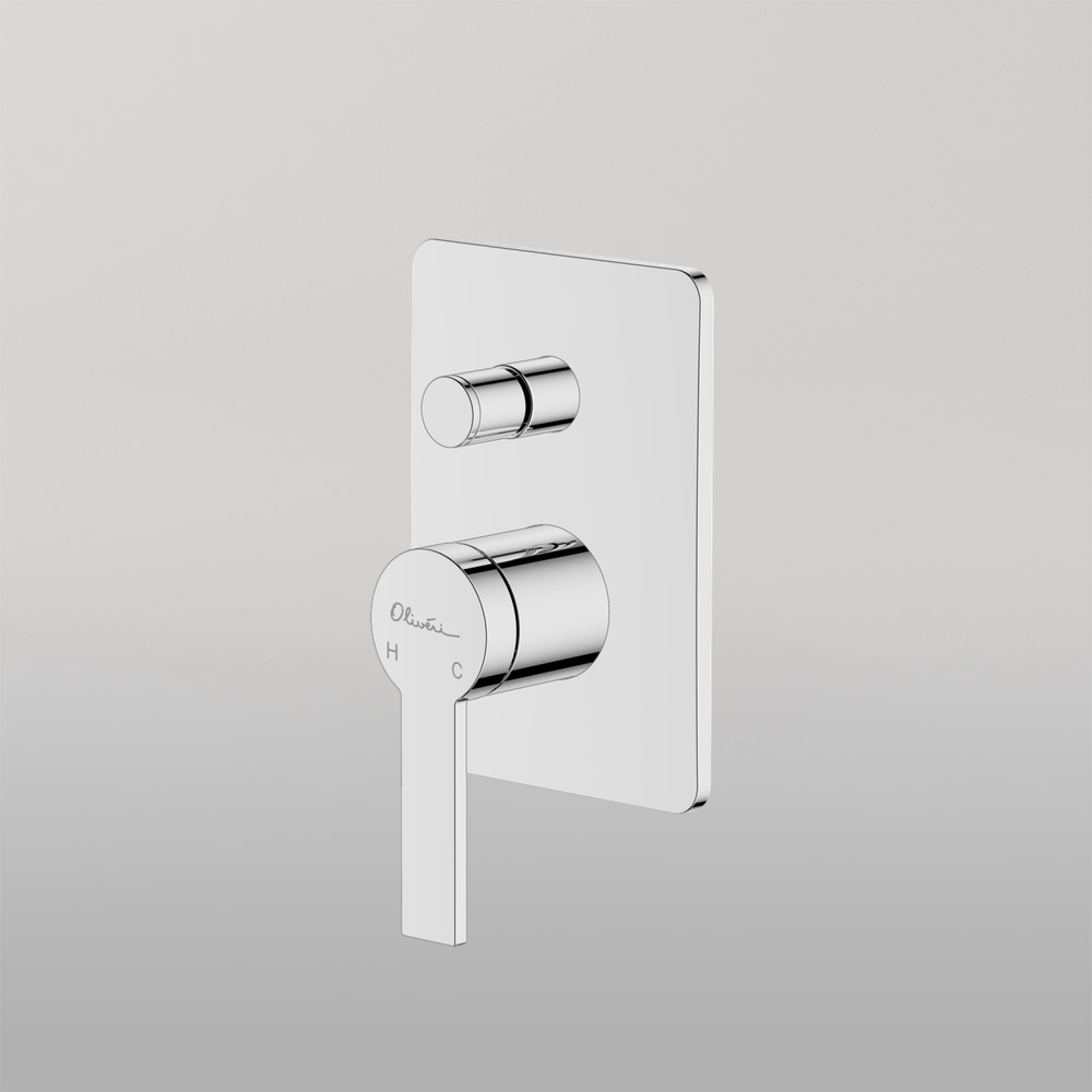 Barcelona Wall Mixer With Diverter Chrome