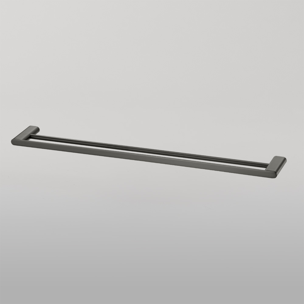 Madrid Double Towel Rail 800mm Gunmetal