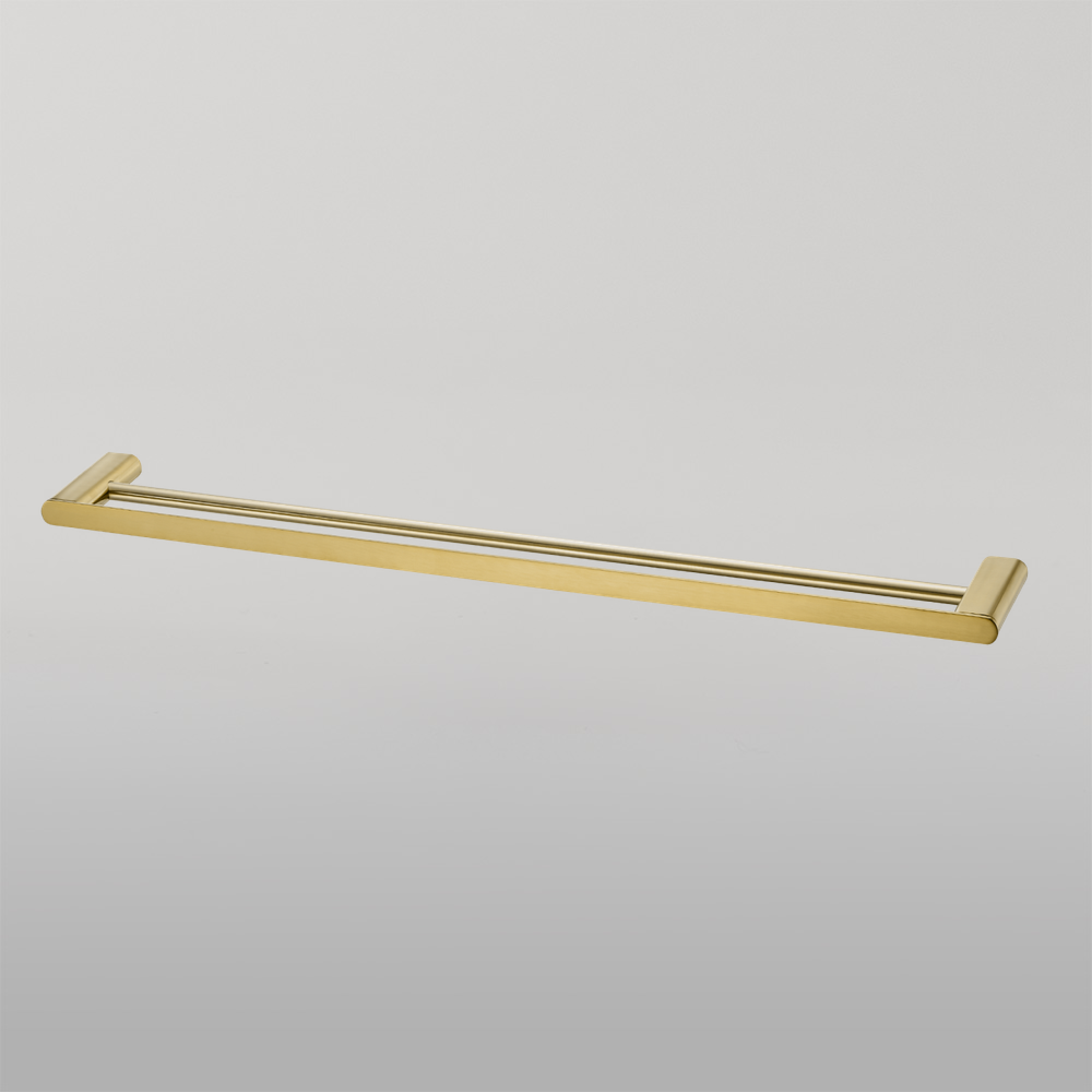 Madrid Double Towel Rail 800mm Classic Gold