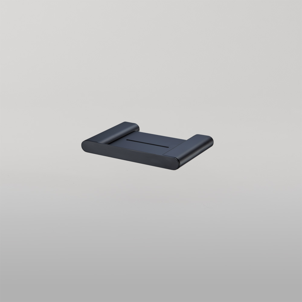 Madrid Soap Holder With Shelf Matte Black