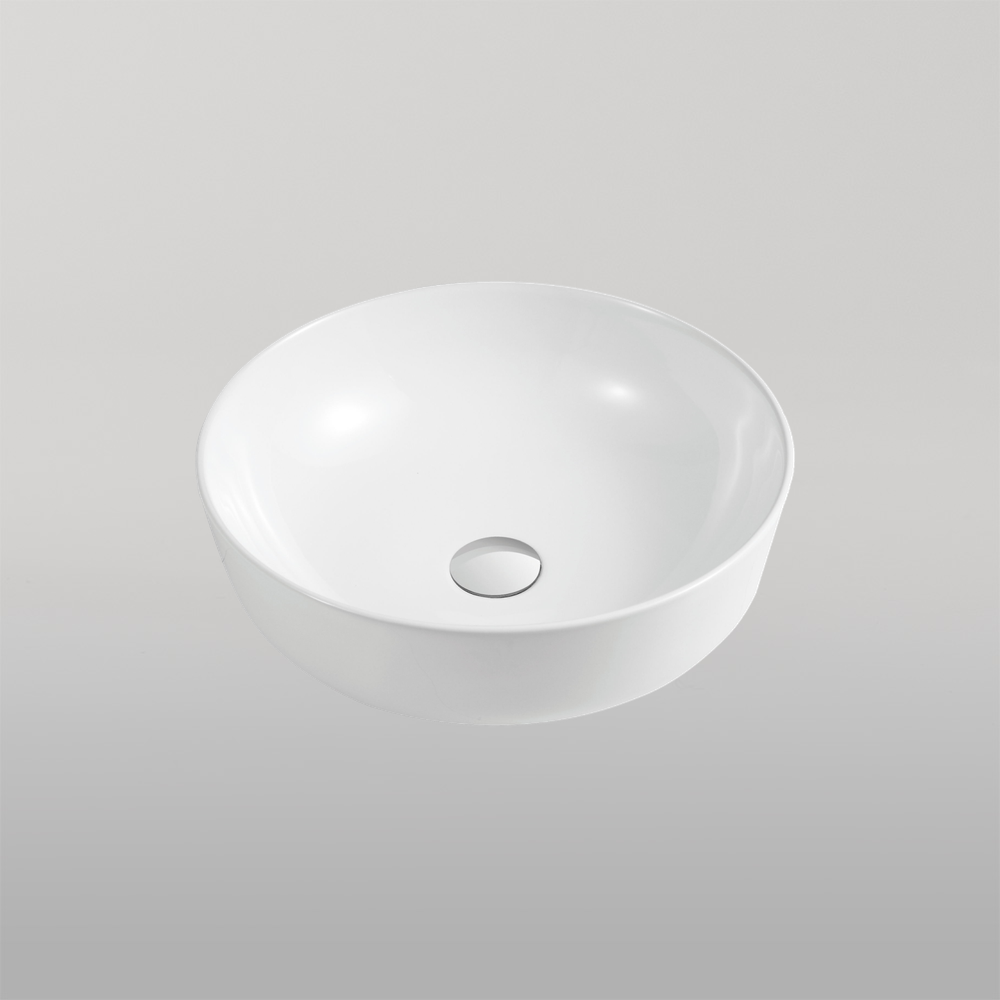 Naples Counter Top Circular Basin White