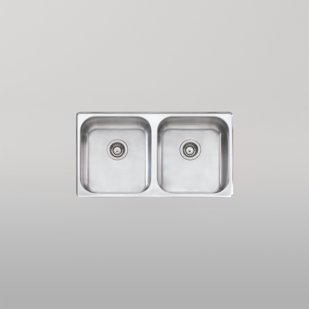 Nu-Petite Double Bowl Undermount Sink Stainless Steel