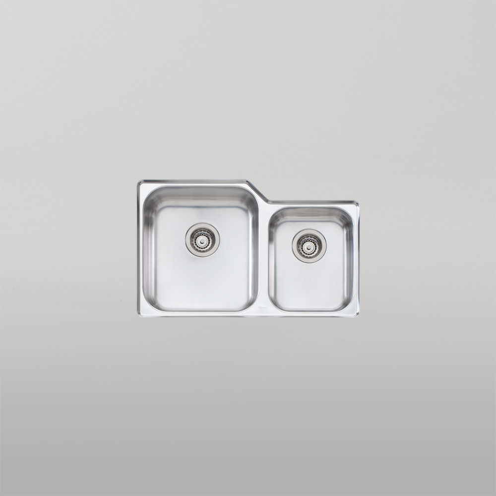 Nu-Petite 1 And 3/4 Bowl Undermount Sink Left Stainless Steel