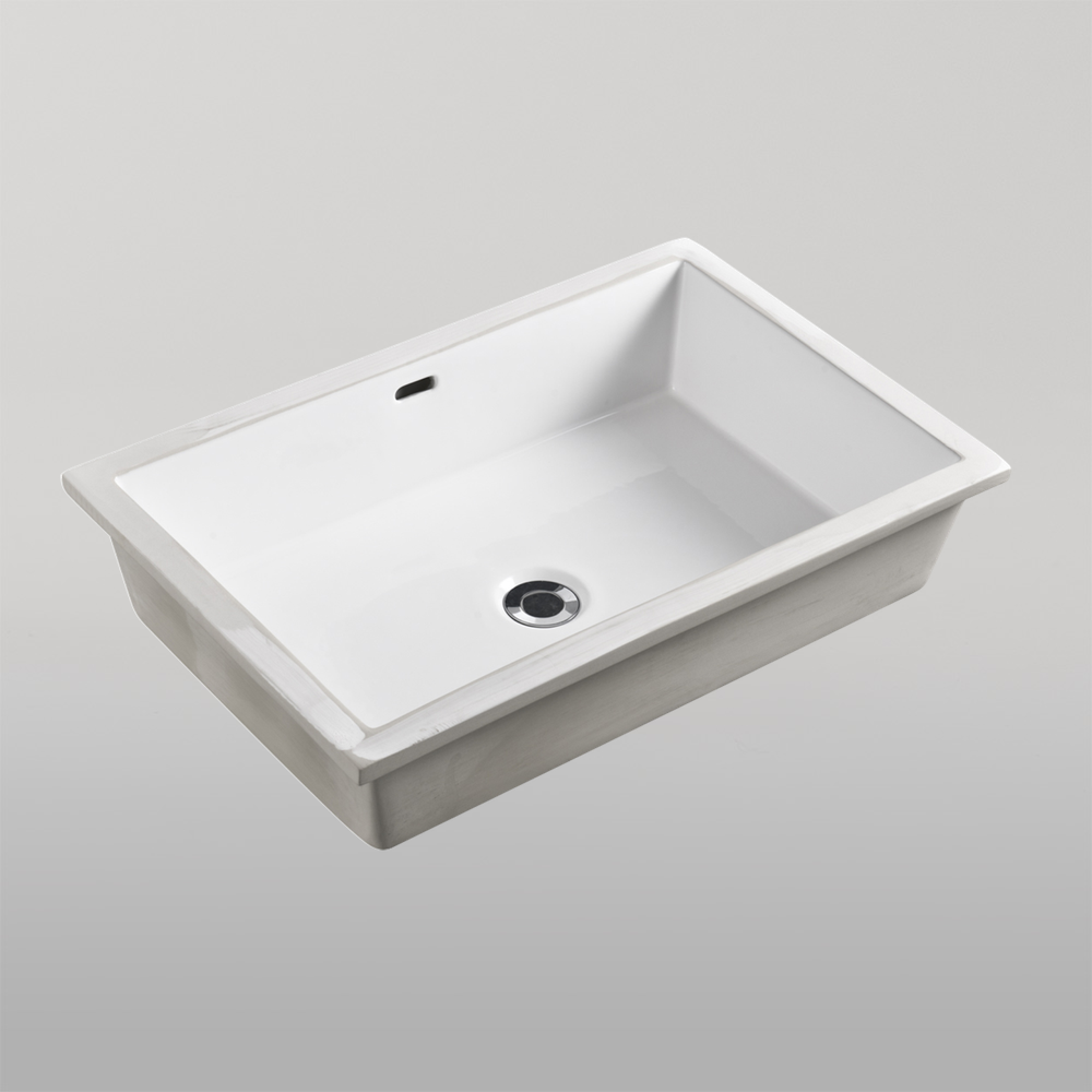 Oslo Undermount Rectangle Basin White