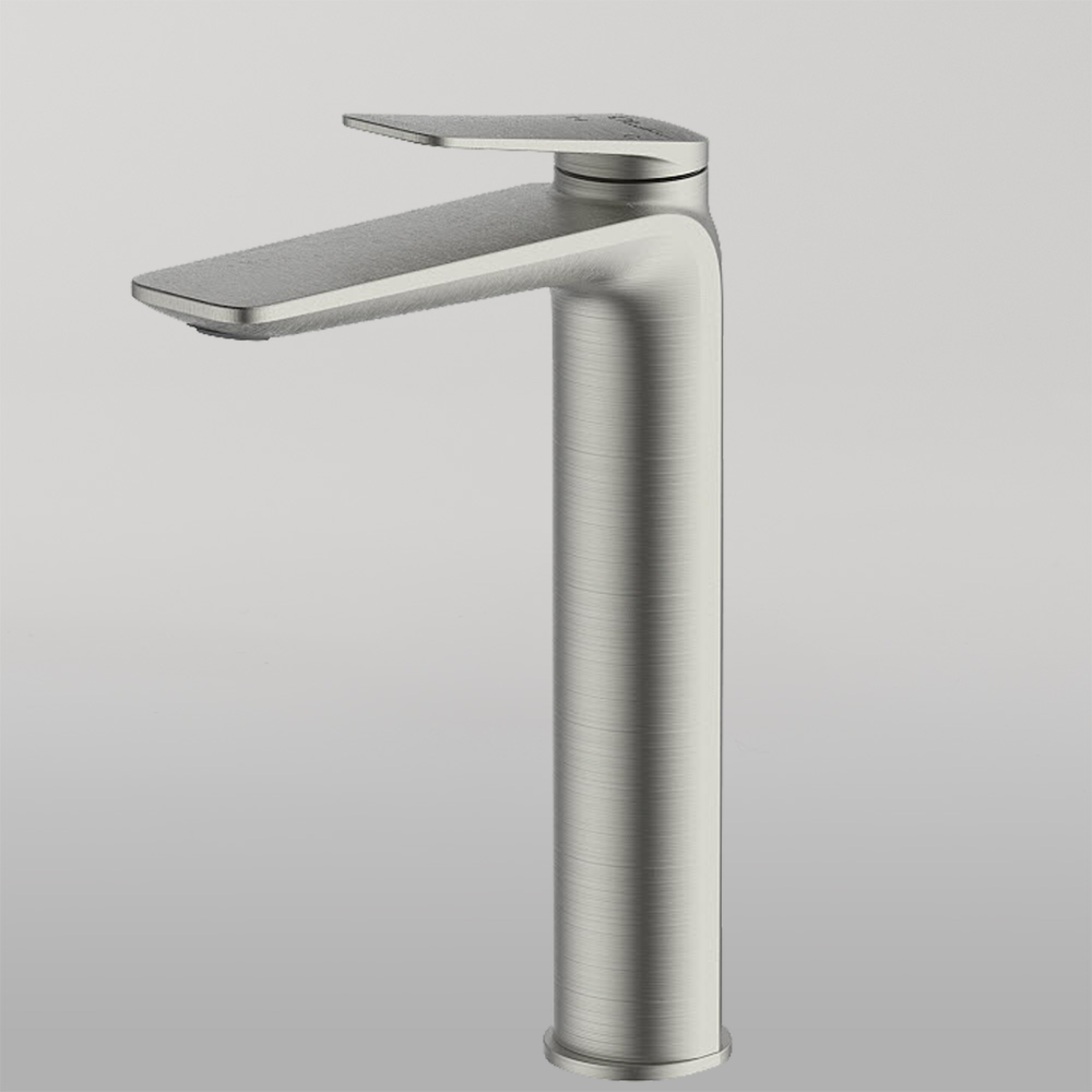 Paris Tower Basin Mixer Brushed Nickel