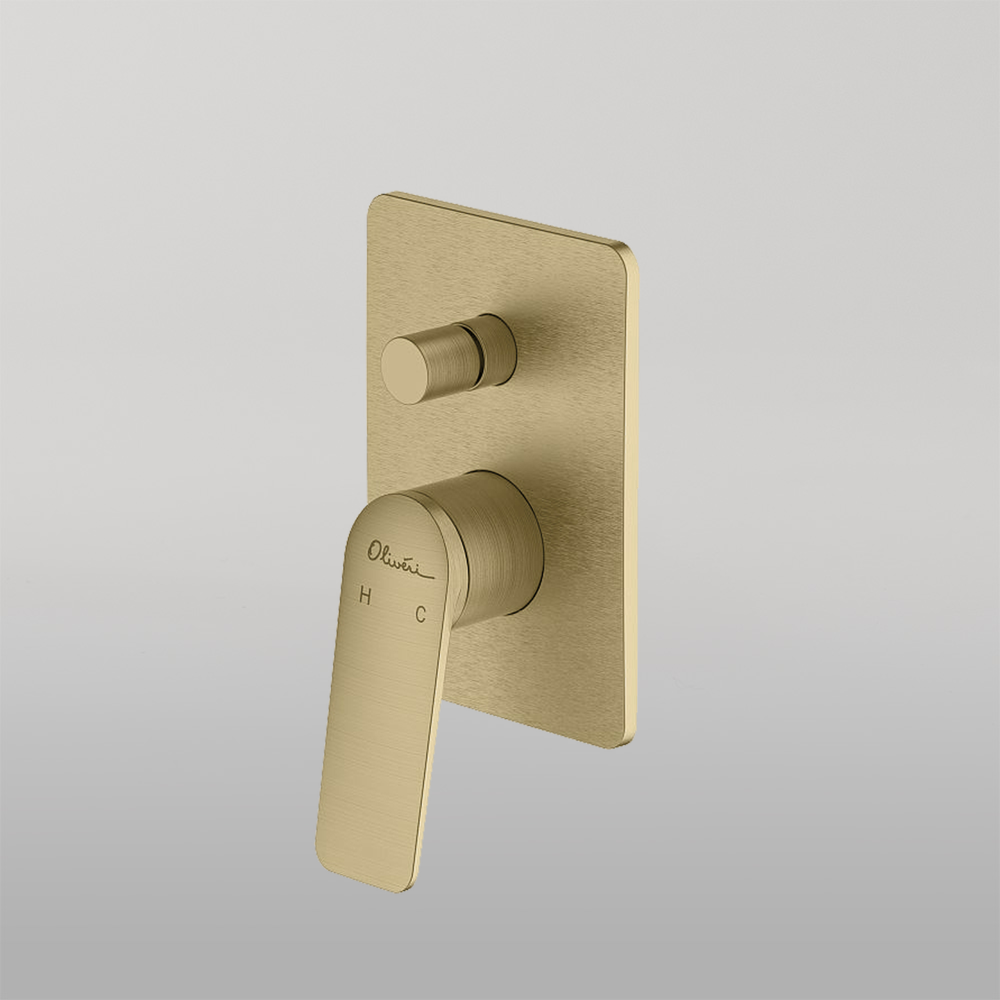 Paris Wall Mixer With Diverter Classic Gold