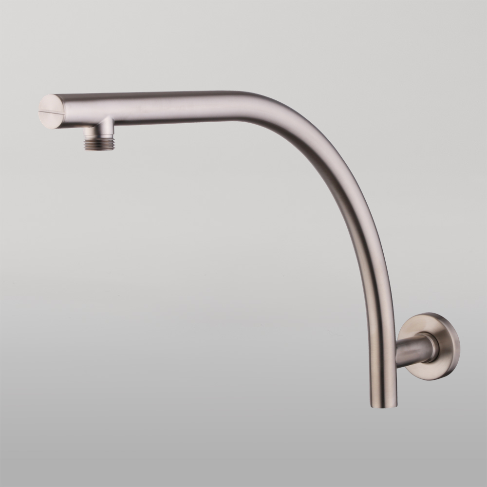 Rome Raised Wall Mounted Shower Arm Brushed Nickel