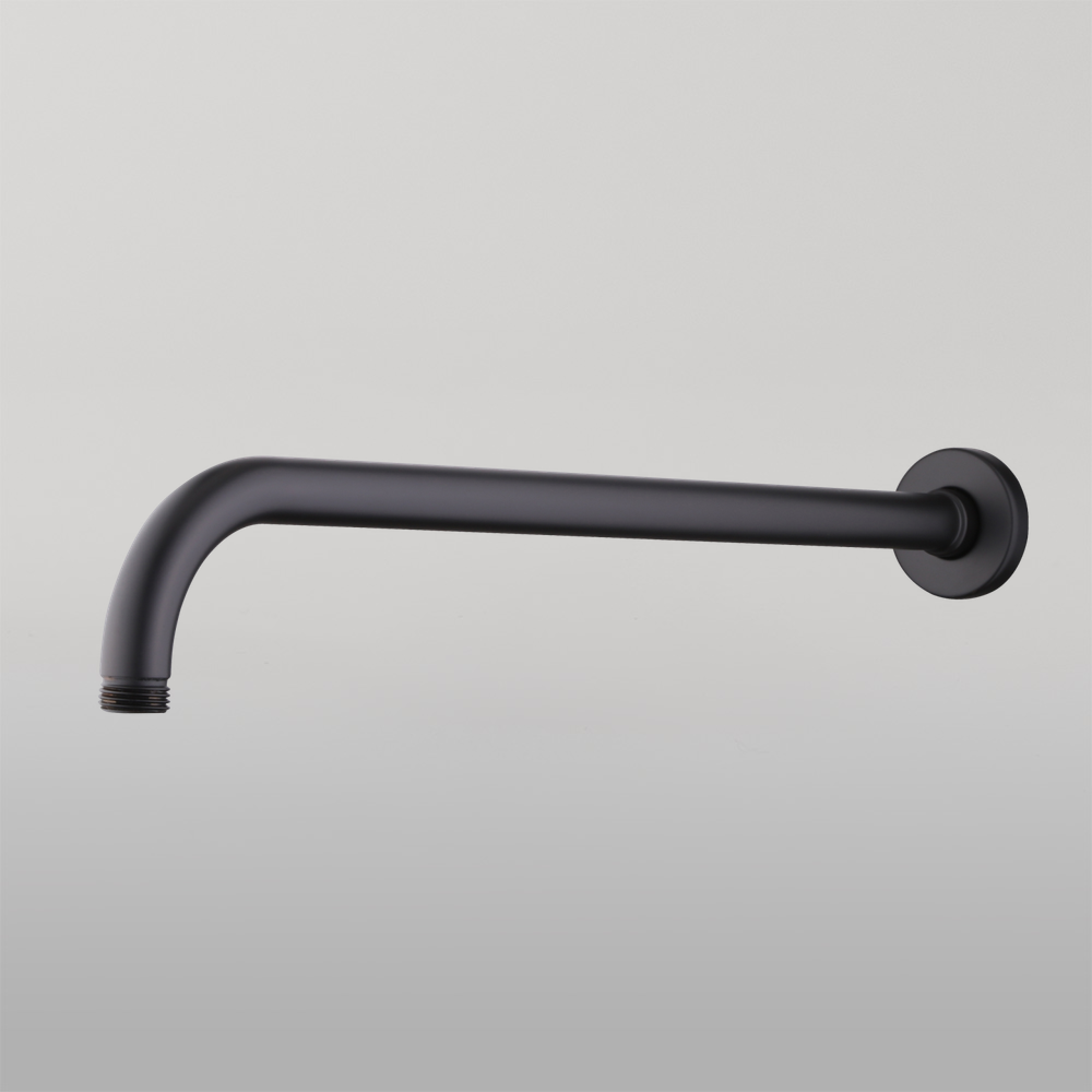 Rome Wall Mounted Shower Arm Matte Black