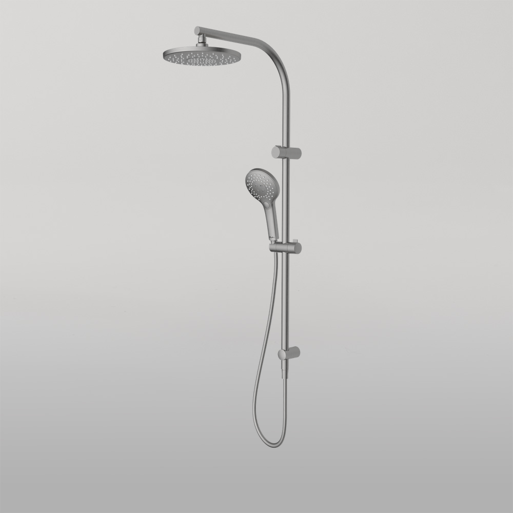 Rome Dual Shower Set Brushed Nickel