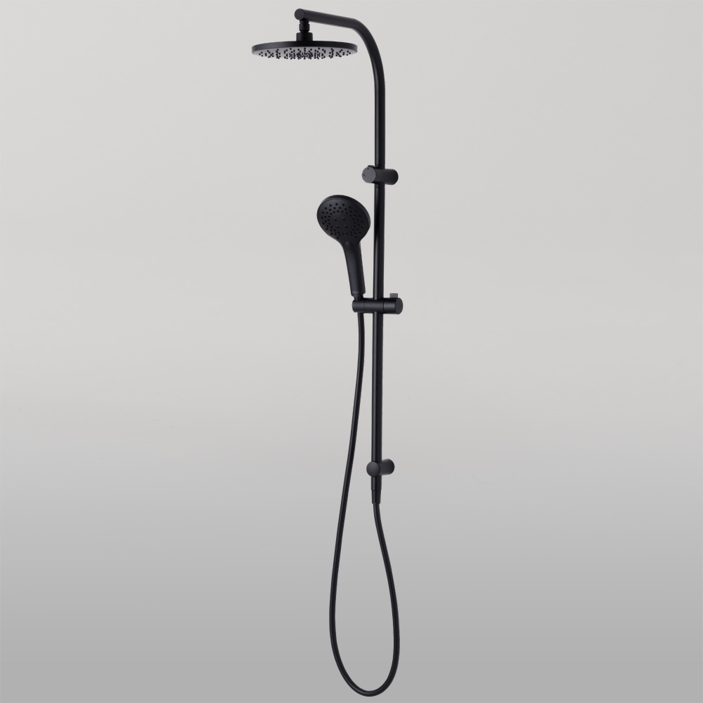 Rome Dual Shower Set Matte Black