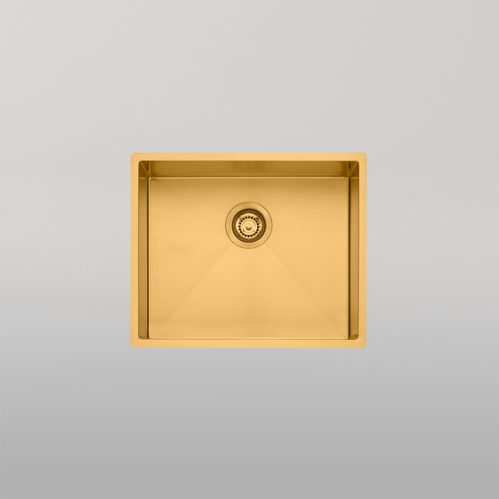 Spectra Single Bowl Sink Brushed Gold