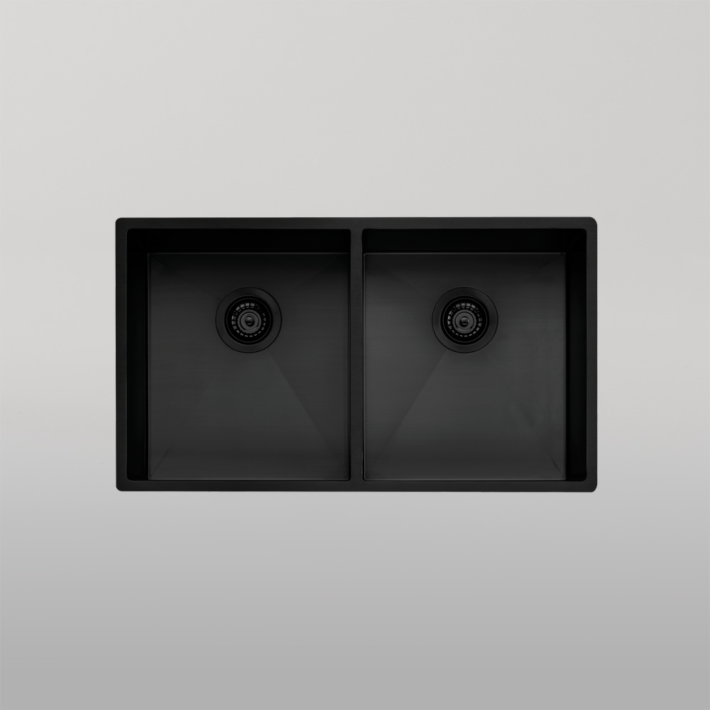 Spectra Double Bowl Sink Black