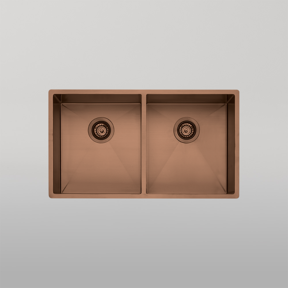 Spectra Double Bowl Sink Copper