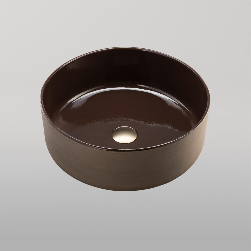 Terzofoco Circular Counter Top Basin Natural Earth